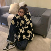 Winter Size Long Sleeve Hooded Thick Warm Couple Streetwear Coat